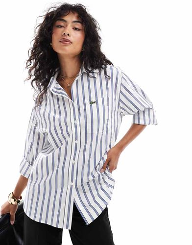 Camicia a maniche lunghe a righe - Lacoste - Modalova