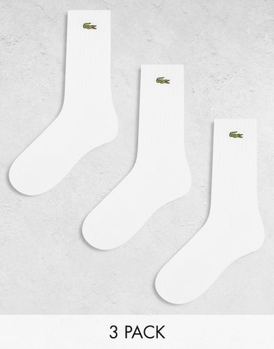 Confezione da 3 paia di calzini bianchi con logo - Lacoste - Modalova