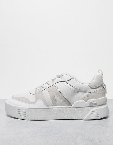 L002 - Sneakers flatform stringate in pelle bianca - Lacoste - Modalova