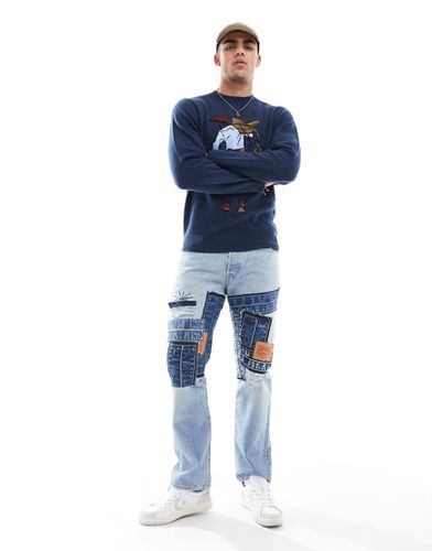 Original - Jeans dritti chiaro patchwork - Levi's - Modalova