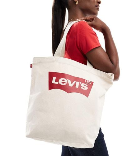 Borsa shopping écru con logo batwing - Levi's - Modalova