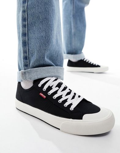 Hernandez - Sneakers in tela nera con etichetta con logo rossa - Levi's - Modalova