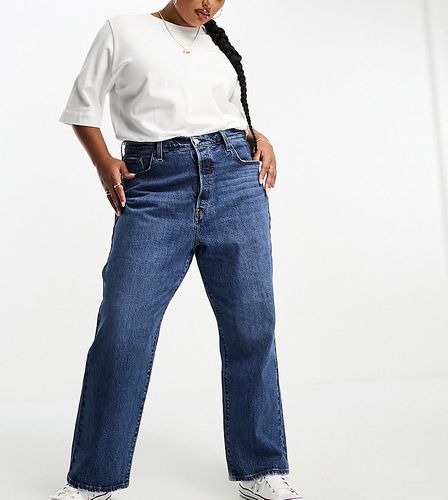 Plus - Ribcage - Jeans corti dritti lavaggio medio vintage - Levi's - Modalova