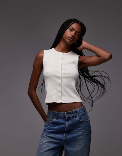 Rory - Top boutonné sans manches - Écru - Levi's - Modalova