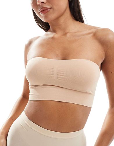 Reggiseno morbido a fascia senza cuciture beige con imbottitura rimovibile - Lindex - Modalova