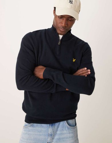 Maglione con zip corta in lana merino - Lyle & Scott - Modalova