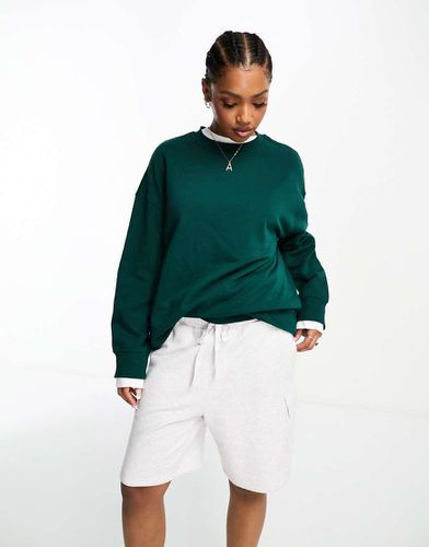 Monki - Felpa oversize verde scuro - Monki - Modalova