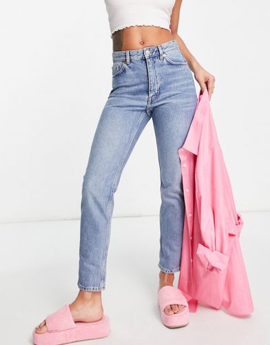Kimomo - Mom jeans a vita alta medio - Monki - Modalova