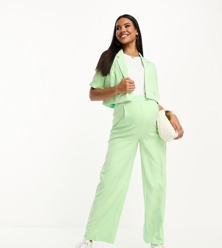 Mamalicious Maternity - Pantaloni a fondo ampio menta in coordinato - Mama.licious - Modalova