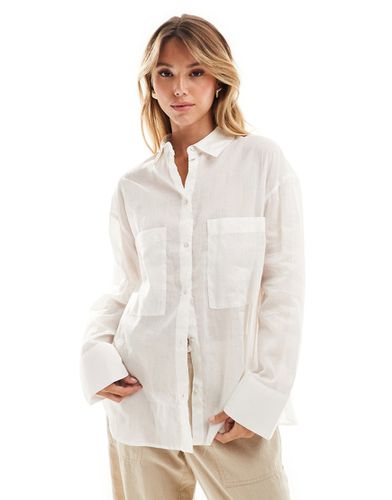 Camicia comoda oversize bianca - Mango - Modalova