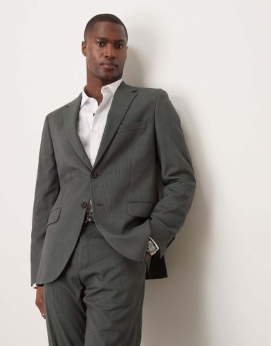 Blazer de costume d'ensemble ajusté à carreaux - Gris - Mango - Modalova