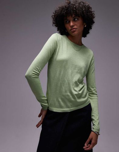 Maglione classico in maglia chiaro - Mango - Modalova