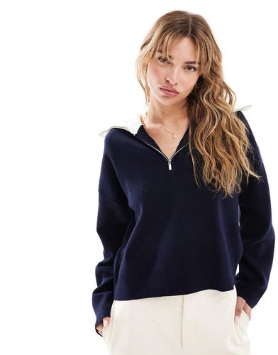 Maglione accollato con zip corta - Mango - Modalova