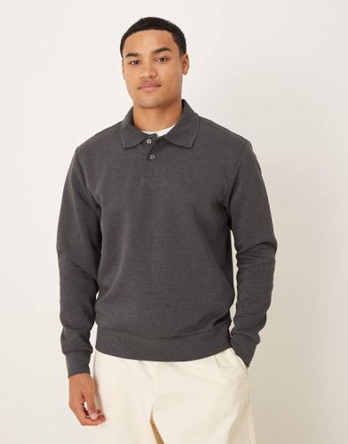 Polo en coton mélangé - Anthracite - Mango - Modalova