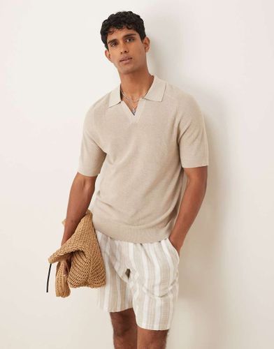 Polo en maille - Taupe - Mango - Modalova