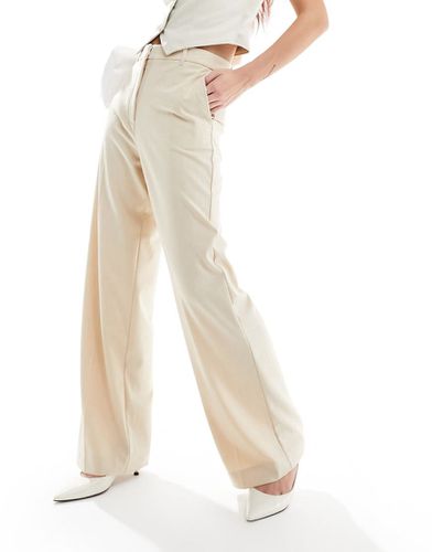 Pantaloni sartoriali larghi dritti beige - Mango - Modalova