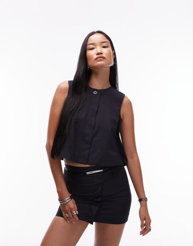 Top d'ensemble sans manches ajusté à fines rayures - Mango - Modalova