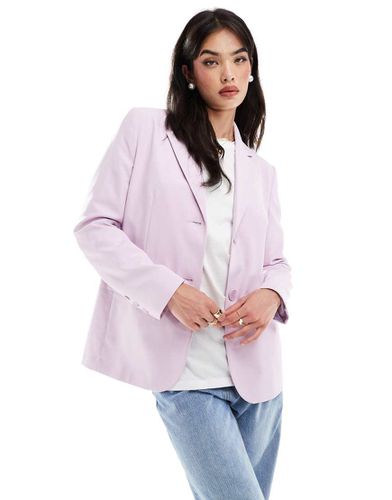 Blazer oversize monopetto lilla - Miss Selfridge - Modalova