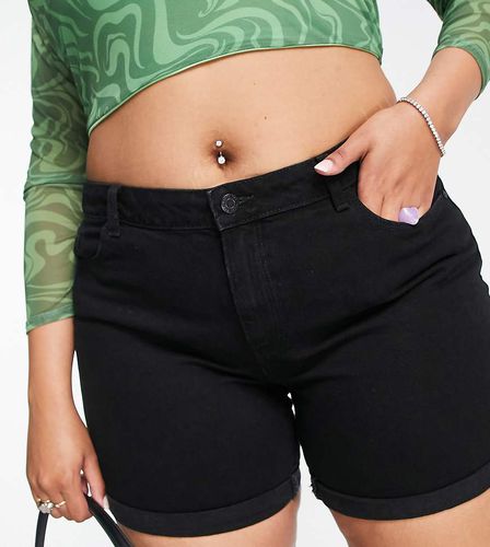 Mom shorts di jeans neri - Noisy May Curve - Modalova