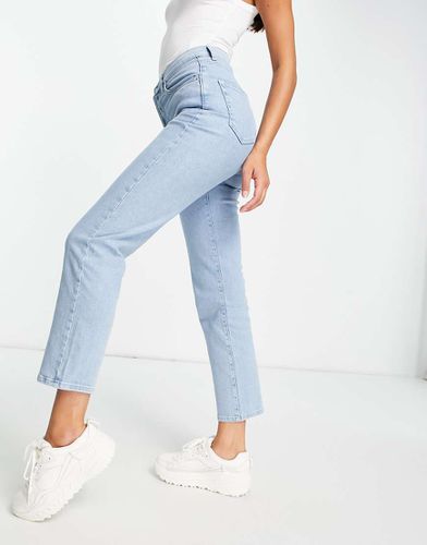 Jeans dritti azzurri in cotone - LBLUE - NA-KD - Modalova