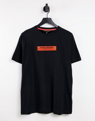 Renzo - T-shirt nera con etichetta a strappo - Nautica Competition - Modalova