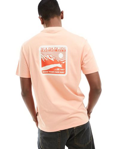 Gouin - T-shirt con stampa grafica sul retro - Napapijri - Modalova