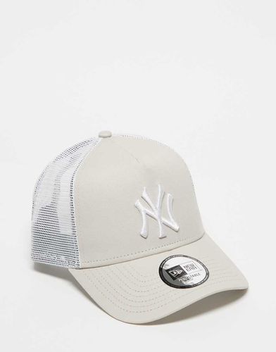 Forty NY Yankees - Cappellino trucker beige con logo a contrasto - New Era - Modalova