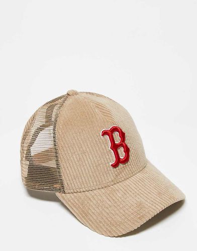 Boston Red Sox - Cappellino trucker beige in velluto a coste - New Era - Modalova