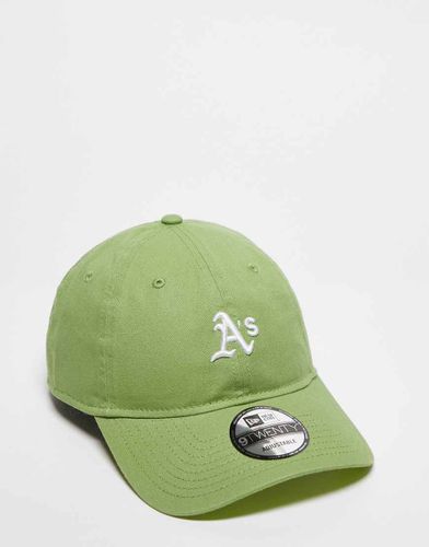 Cappellino con logo piccolo "Oakland Athletics" color crema - New Era - Modalova