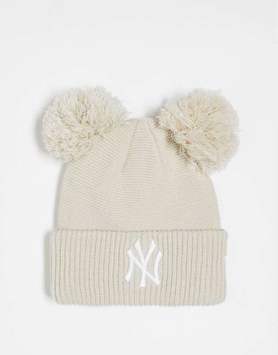 NY Yankees - Berretto beige con doppio pompon - New Era - Modalova