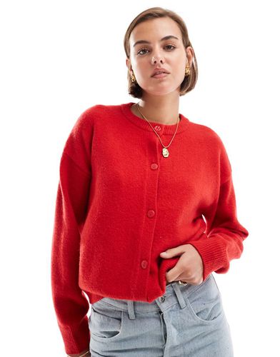 New Look - Cardigan girocollo rosso - New Look - Modalova