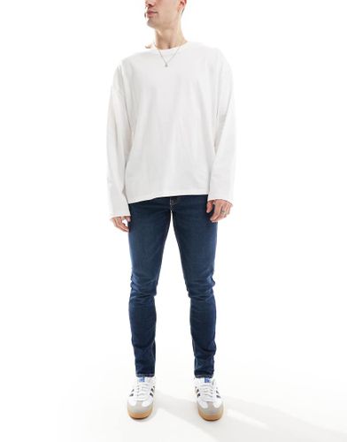 Jean skinny - Bleu indigo délavé - New Look - Modalova