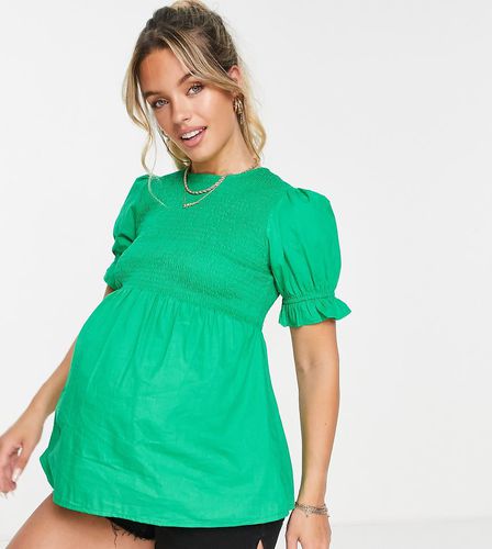 Blusa peplo arricciata - New Look Maternity - Modalova