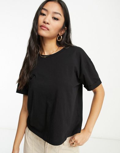 T-shirt squadrata nera - New Look - Modalova
