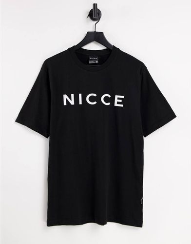 Nicce - T-shirt nera con logo-Nero - Nicce - Modalova