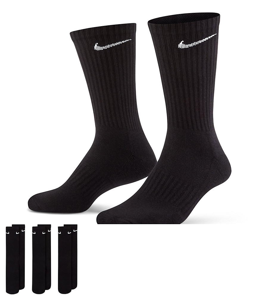 Everyday Cushioned - Confezione da 3 paia di calzini ammortizzati neri - Nike Training - Modalova