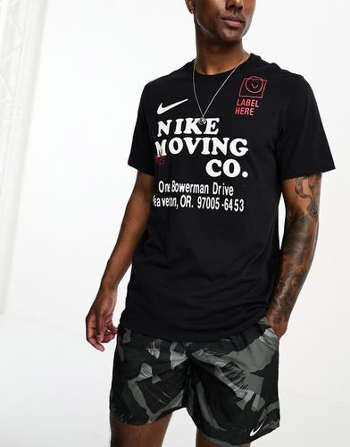 Moving Co Swoosh Dri-FIT - T-shirt nera - Nike Training - Modalova