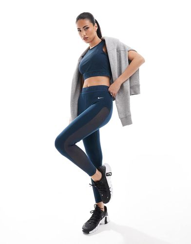 Pro - Leggings a 7/8 in rete a vita medio alta - Nike Training - Modalova