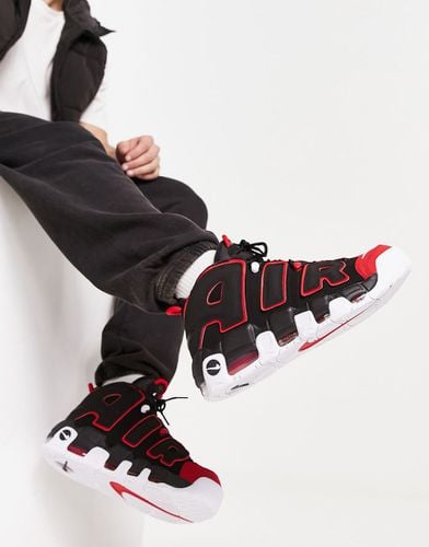 Air - More Uptempo '96 - Sneakers rosse e nere - Nike - Modalova