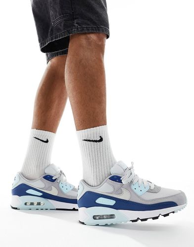 Air Max 90 - Sneakers grigie e blu - Nike - Modalova