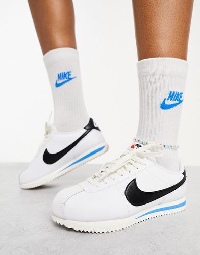 Cortez - Sneakers unisex in pelle bianche e nere - Nike - Modalova