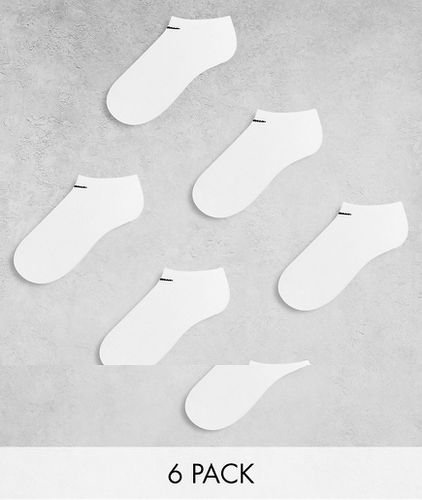 Nike - Everyday - Confezione da 6 paia di calzini alla caviglia bianchi - Nike Training - Modalova