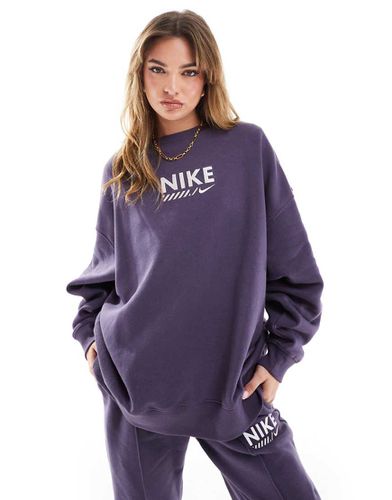 Felpa oversize con stampa del logo - Nike - Modalova