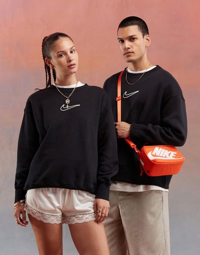 Felpa nera unisex con logo - Nike - Modalova