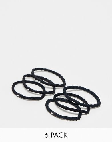 Flex - Confezione da 6 elastici per capelli neri - Nike - Modalova