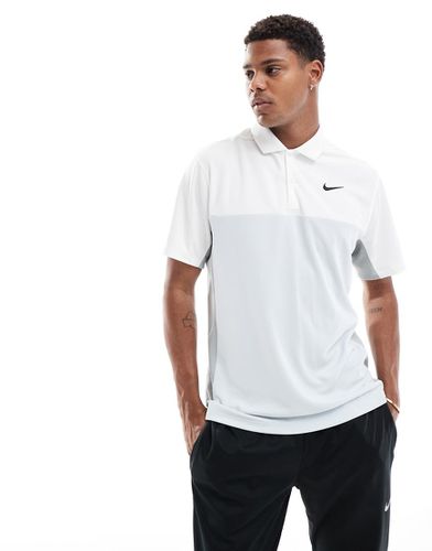 Nike - Golf Dri-FIT Victory - Polo bianca e grigia - Nike Golf - Modalova