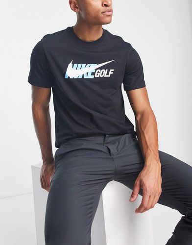 T-shirt nera con logo - Nike Golf - Modalova