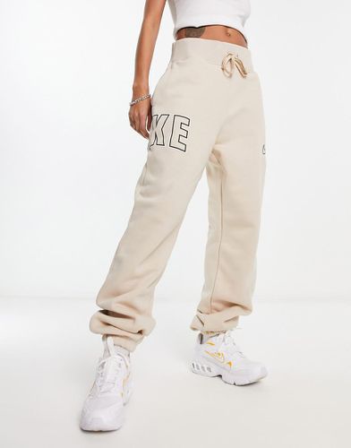 Joggers oversize beige stile college - Nike - Modalova