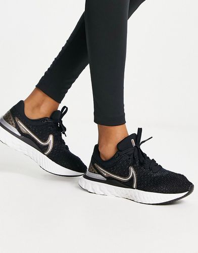 Nike - React Infinity Flyknit 3 - Sneakers nere metallizzate - Nike Running - Modalova