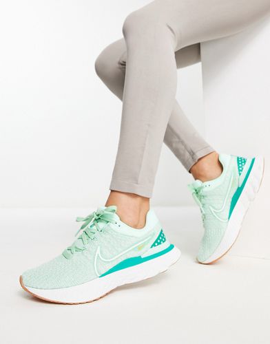 React Infinity Run Flyknit 3 - Sneakers verde menta - Nike Running - Modalova
